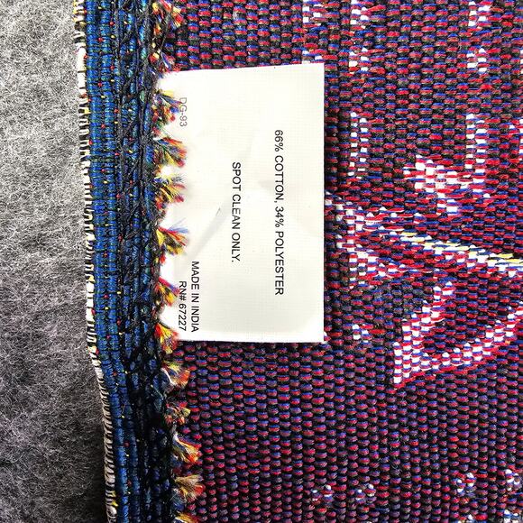 Fall Pumpkin Leaves Tapestry Placemats Autumn Decor Orange White Blue Grey - Picture 9 of 10